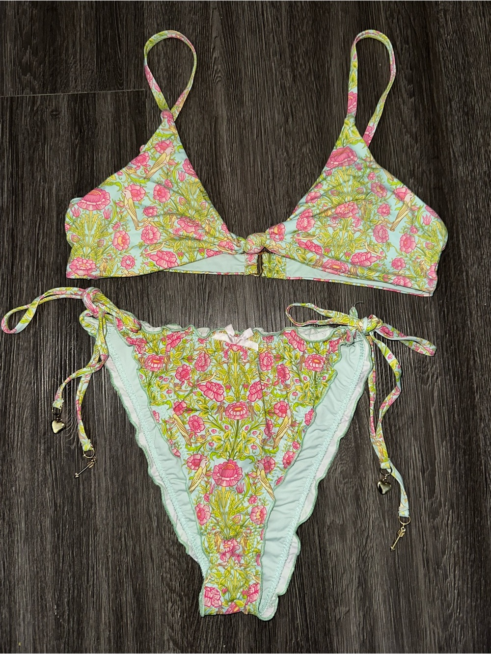 Dippin' Daisy's floral bikini with charms
